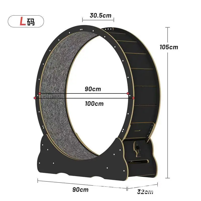 Wooden Cat Treadmill Home Sports Running Wheel Fitness Supplies Pet Toy Furniture Products Silent Roller Cat Climbing Frame