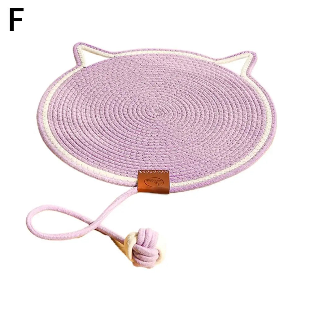 Cotton Rope Cat Scratch Pad For Sharpen Nails Scraper Cat Scratcher Rattan Mat Board Wear-Resistant Cat Scraper Pet Product
