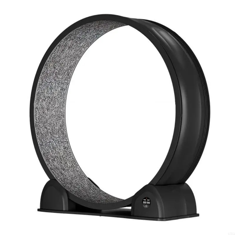 MultiFunctional Cats Exercise Wheel Scratching Board Comfort Bed for Big Cats Quiet Treadmill for Indoor Boredom Cats 87HA