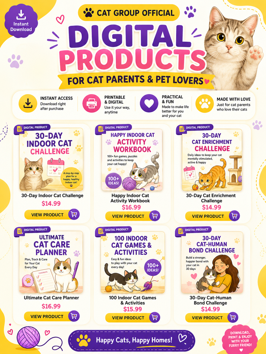 Digital Products for Cat Parents & Pet Lovers