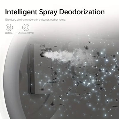 Automatic Cat Litter Box Self Cleaning with App Control Smart Deodorizer Spray with Dual Safety System Pet Toilet Litter Tray