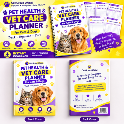 Pet Health & Vet Care Planner — Cats & Dogs