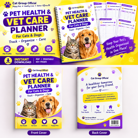 Pet Health & Vet Care Planner — Cats & Dogs