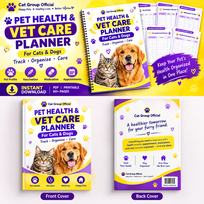 Pet Health & Vet Care Planner — Cats & Dogs