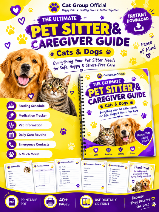 The Ultimate Pet Sitter & Caregiver Guide — Cats & Dogs