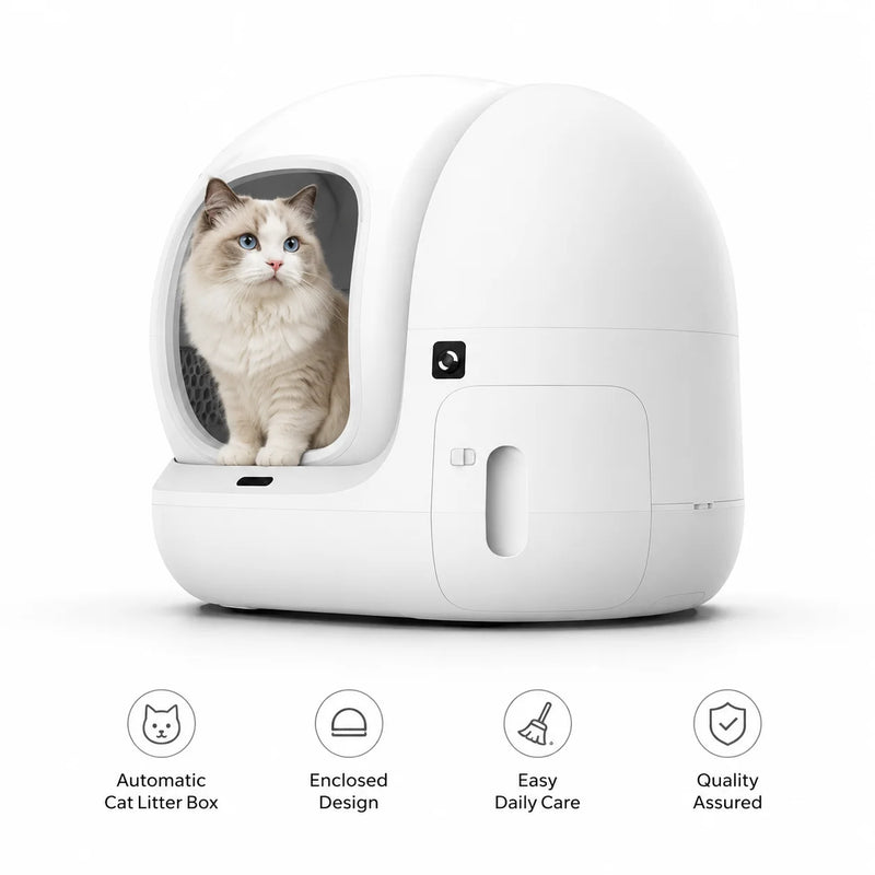 Automatic Self-Cleaning Cat Litter Box for PETKIT Pura MAX2 2nd Generation Upgraded Extra Large Fully Enclosed Electric