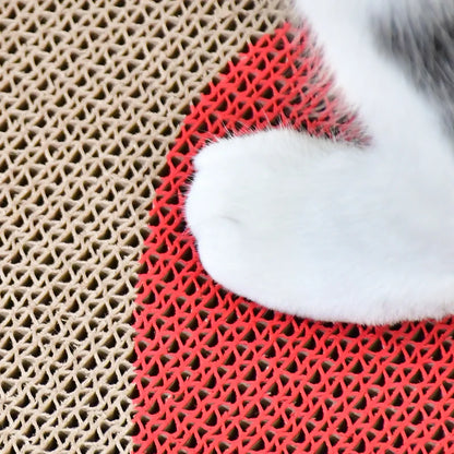 Durable Cat Scratcher Vertical Cat Scratching Post Corrugated Cardboard Cat Scrtching Pad Wall Mounted Scratch Mat
