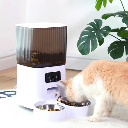 5L Smart WiFi APP Camera Automatic Pet Feeder Cat Food Dispenser Video Smart Feeder For Cats Dogs Pet Dry Food Bowl