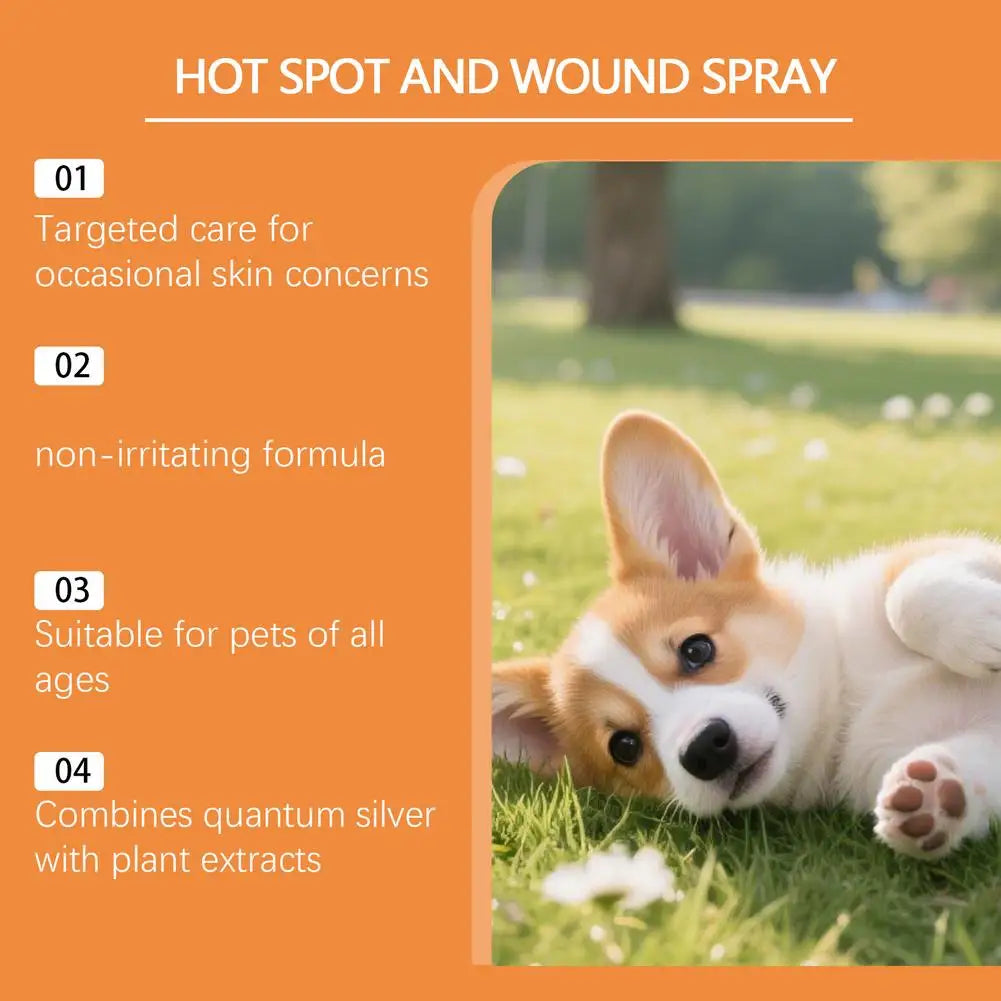 100ml Pet Skin Care Spray Promotes Skin Repair Soothes Irritation Maintains Healthy Skin Portable Pet Cleansing Spray