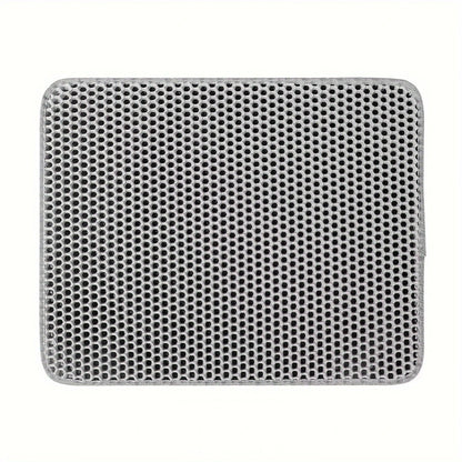 Cat Litter Mat Non Slip Big Pet Litter Box Filter Mat Double Layer Wear Resistant Waterproof Cat Litter Mat Pet Clean Supplies