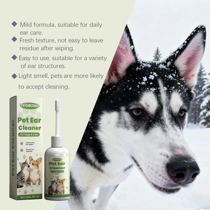 Pet Care Ear Drops Gently Cleaning Earwax Eliminating Odors Reducing Mite Infection Relieve Itching and Discomfort Pet Ear Fluid