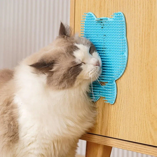 Cat Scratching Board Pet Brush Comb Plastic Scrapy Board Self Service Massage Sticker Remove Floating Hair Brush Pet Supplies