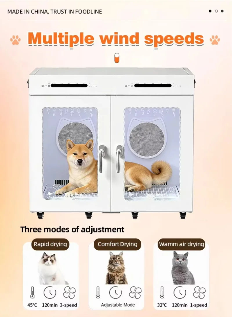 Pet Dryer Machine  Perfect for After-Bath Grooming, Travel and Daily Care Routine,Suitable for Use After Bathing Pets.