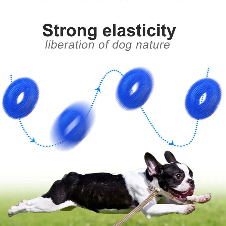 Pet Dog Toys Puppy Sounding Toy Molar Squeaky Tooth Cleaning Ring TPR Training Pet Teeth Chewing Toy Thorn Dog  Accessories