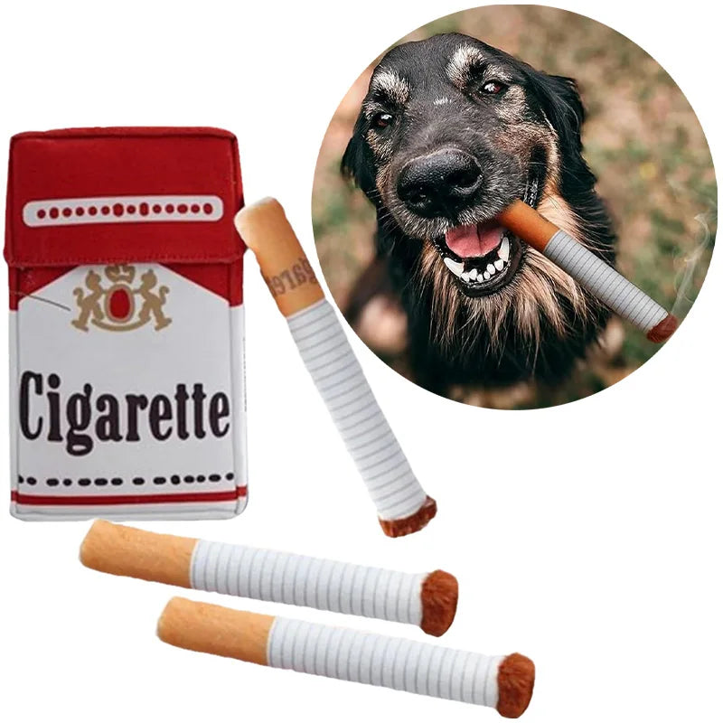 Dog Toy Funny Interactive Plush Dog Toys Creatives Cigarette Design Giggling Chewing Toys For Dog The Perfect Pet Gift