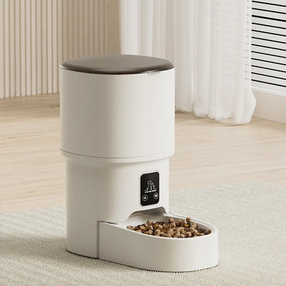 4L Smart Automatic Pet Feeder WiFi Enabled Intelligent Cat Dog Food Dispenser for Cats And Dogs with Button Control