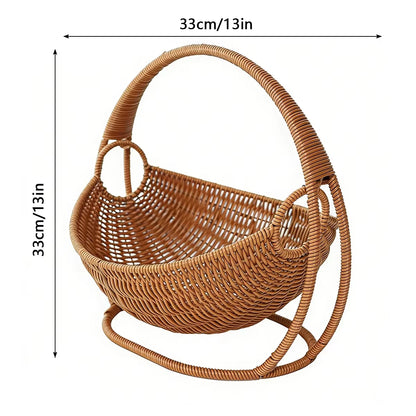 Faux Woven Cat Bed Semi Enclosed Cat Cave Bed Waterproof Indoor Cat House Basket Style Pet Bed for Cats