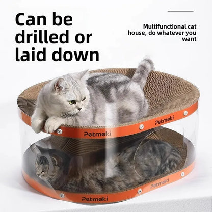 Cat Scratching Board Cat Nest Tunnel Toy Cat Drilling Artifact Multi-Functional Integrated Cat Channel Nest