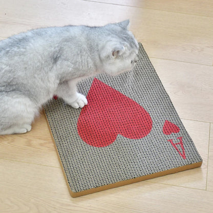 Durable Cat Scratcher Vertical Cat Scratching Post Corrugated Cardboard Cat Scrtching Pad Wall Mounted Scratch Mat