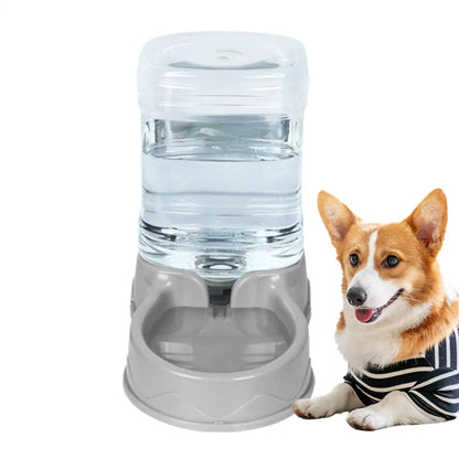 Cat Feeder for Dry Food Cat Waterer Food Feeder Large Capacity Automatic Dog and Cat Water Dispenser for Small to Medium Pets