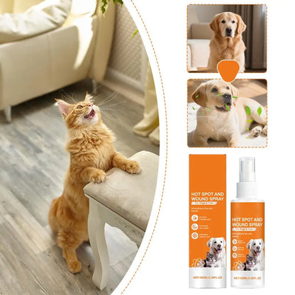 100ml Pet Skin Care Spray Promotes Skin Repair Soothes Irritation Maintains Healthy Skin Portable Pet Cleansing Spray