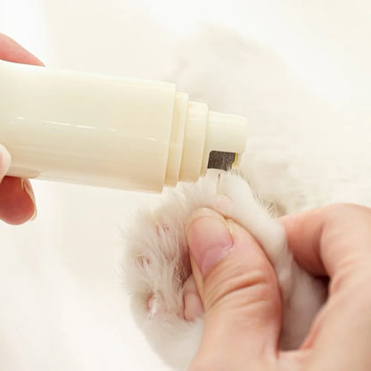 Rechargeable Pet Nail Grinder Detachable Quiet Operation Pet Grooming Tool Portable ABS Electric Hair Trimmer Travel Use