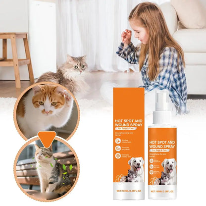 100ml Pet Skin Care Spray Promotes Skin Repair Soothes Irritation Maintains Healthy Skin Portable Pet Cleansing Spray