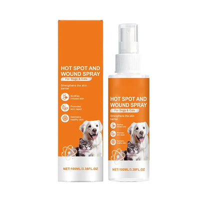 100ml Pet Skin Care Spray Promotes Skin Repair Soothes Irritation Maintains Healthy Skin Portable Pet Cleansing Spray