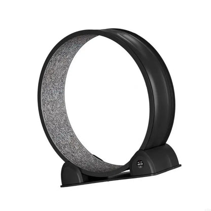 MultiFunctional Cats Exercise Wheel Scratching Board Comfort Bed for Big Cats Quiet Treadmill for Indoor Boredom Cats 87HA