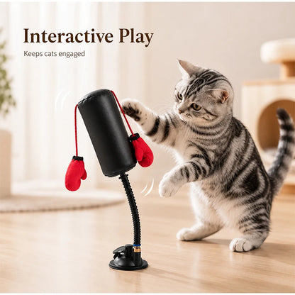 New Cat Boxing Toy Multifunctional Cat Entertainment Game For Boxing And Self-relaxation Interactive Cat Toy Fun And Relaxation