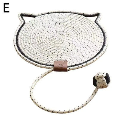 Cotton Rope Cat Scratch Pad  For Sharpen Nails Scraper Cat Scratcher Rattan Mat Board Wear-Resistant Cat Scraper Pet Product