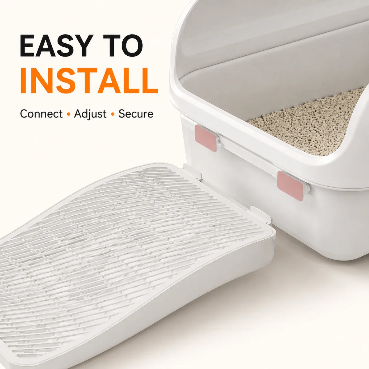Cat Litter Box Mat Anti Tracking Litter Trap Step Large Grid Footboard Ramp for Kitten Pet Toilet Entrance