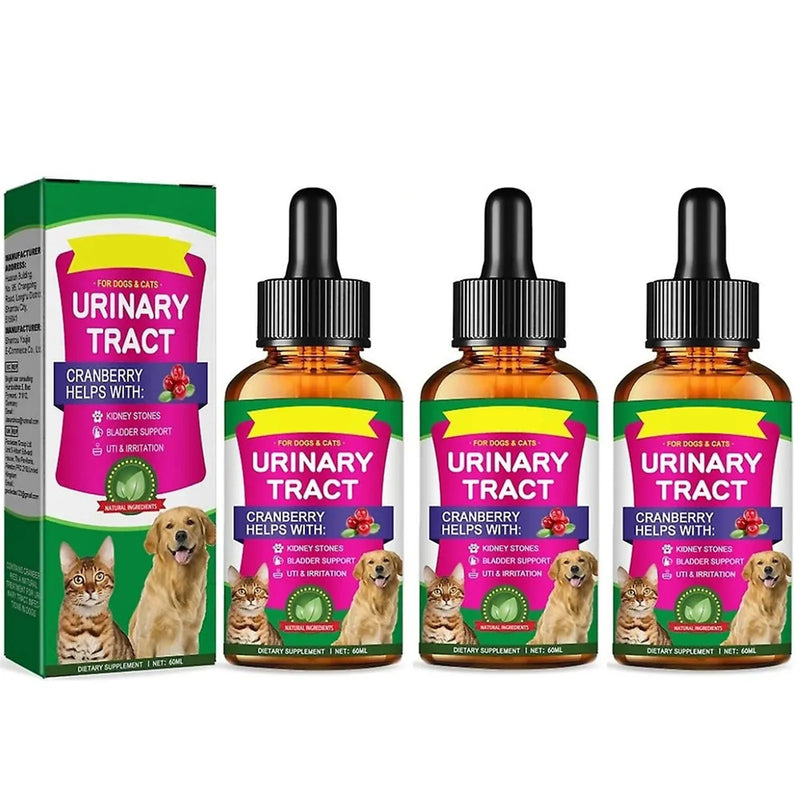 3pcs Pet Care Drops Ease Pain Discomfort In Cats And Dogs General Mild Pet Care Solution Promote Overall Urinary Tract Health