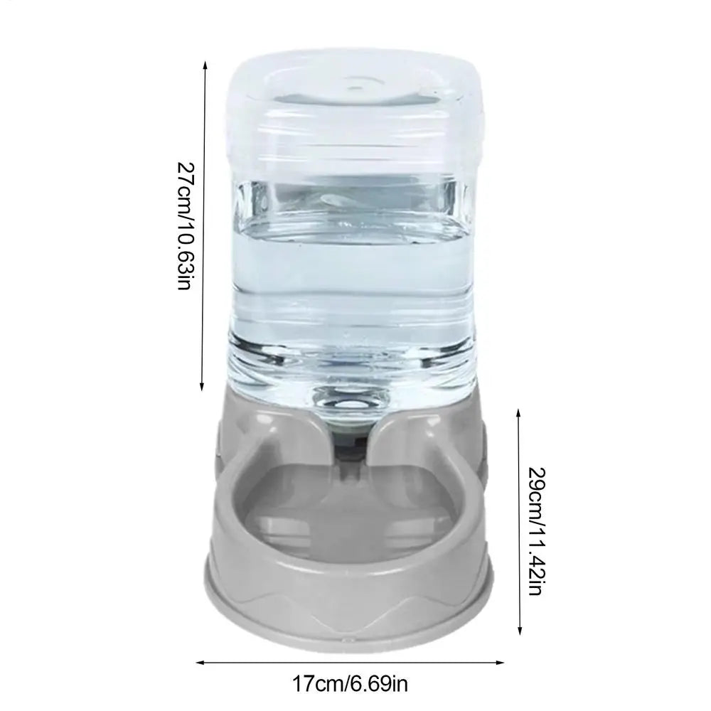 Cat Feeder for Dry Food Cat Waterer Food Feeder Large Capacity Automatic Dog and Cat Water Dispenser for Small to Medium Pets