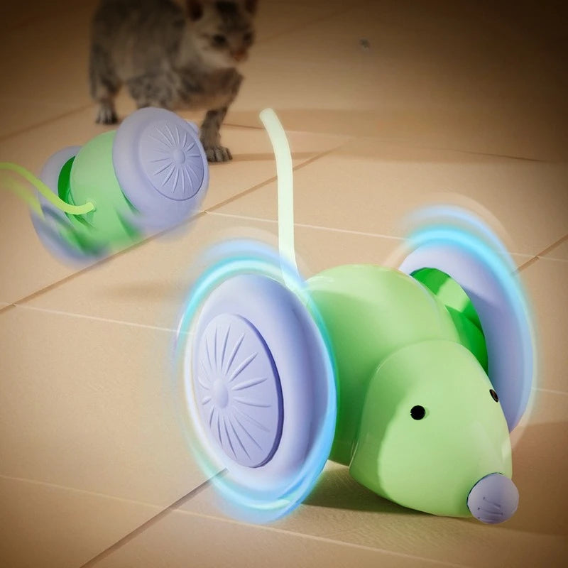 Cat Teasing Electric Toy Simulated Mouse Interaction Chasing Playing Kitten Toy Funny Chew-resistant Puzzle Cat Toy