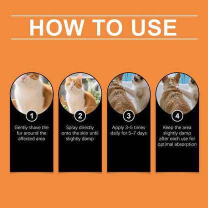 100ml Pet Skin Care Spray Promotes Skin Repair Soothes Irritation Maintains Healthy Skin Portable Pet Cleansing Spray