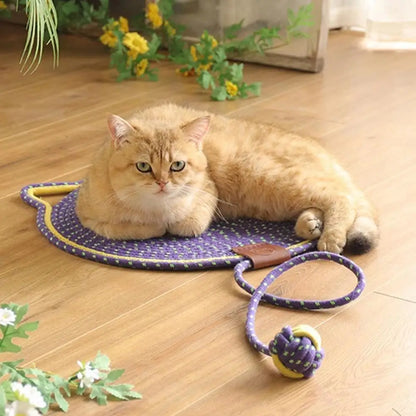 Cotton Rope Cat Scratch Pad  For Sharpen Nails Scraper Cat Scratcher Rattan Mat Board Wear-Resistant Cat Scraper Pet Product