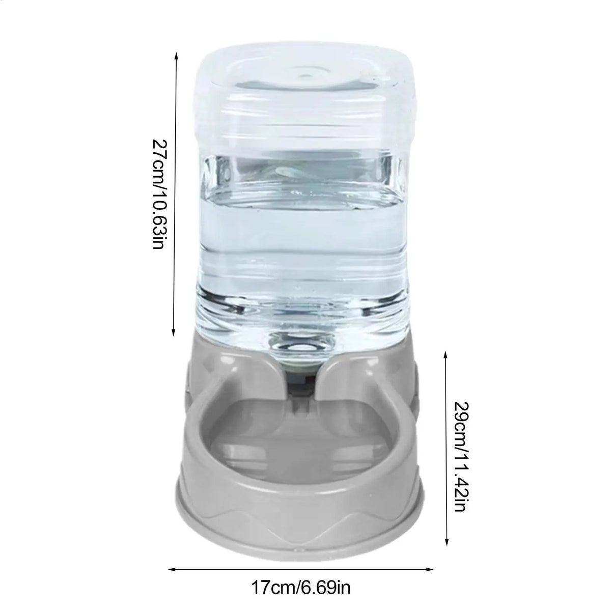 Cat Feeder for Dry Food Cat Waterer Food Feeder Large Capacity Automatic Dog and Cat Water Dispenser for Small to Medium Pets