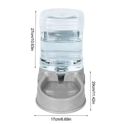 Cat Feeder for Dry Food Cat Waterer Food Feeder Large Capacity Automatic Dog and Cat Water Dispenser for Small to Medium Pets