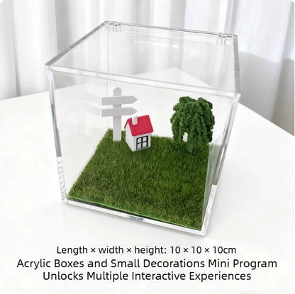 Pet Memorial Holographic Ornament, DIY Hologram Digital Photo House Decor, High Light‑Transmission Commemorative Pet Keepsake