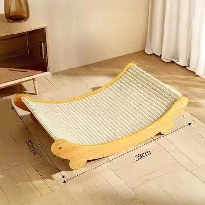 Cat Scratching Pads Multifuction Wooden Cats Sleeping Bed Detachable Wear-resistant Cat Scratch Board Kitten Grinding Cats Toys