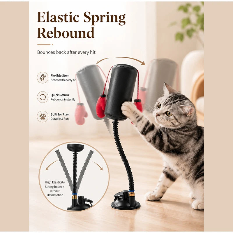New Cat Boxing Toy Multifunctional Cat Entertainment Game For Boxing And Self-relaxation Interactive Cat Toy Fun And Relaxation
