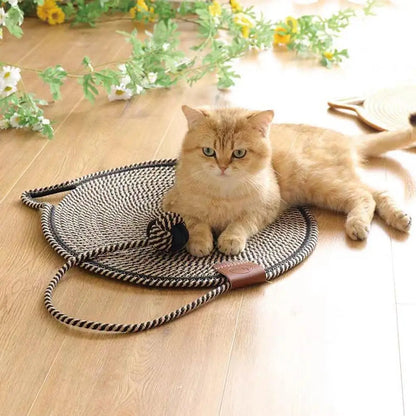Cotton Rope Cat Scratch Pad  For Sharpen Nails Scraper Cat Scratcher Rattan Mat Board Wear-Resistant Cat Scraper Pet Product