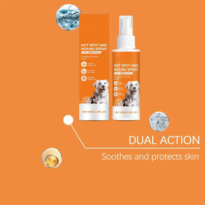 100ml Pet Skin Care Spray Promotes Skin Repair Soothes Irritation Maintains Healthy Skin Portable Pet Cleansing Spray