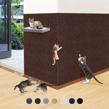 Cat Scratching Mat Self-Adhesive Interactive Pet Cat Climbing Mat Wall Replacement Scratch Pad Furniture Edge Protective Sticker