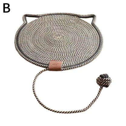 Cotton Rope Cat Scratch Pad  For Sharpen Nails Scraper Cat Scratcher Rattan Mat Board Wear-Resistant Cat Scraper Pet Product