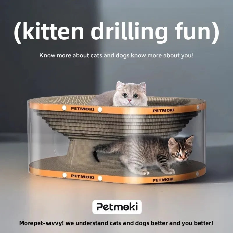 Cat Scratching Board Cat Nest Tunnel Toy Cat Drilling Artifact Multi-Functional Integrated Cat Channel Nest