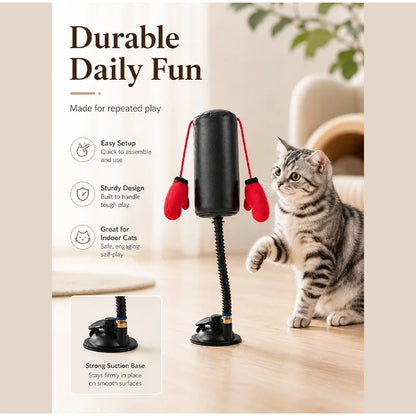 New Cat Boxing Toy Multifunctional Cat Entertainment Game For Boxing And Self-relaxation Interactive Cat Toy Fun And Relaxation