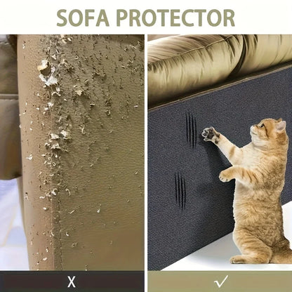 Cat Scratching Mat Self-Adhesive Interactive Pet Cat Climbing Mat Wall Replacement Scratch Pad Furniture Edge Protective Sticker