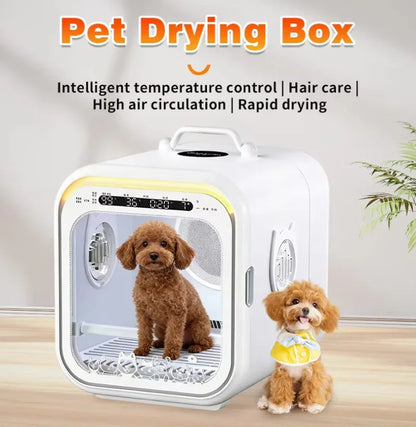 Professional Dog Dryer Box,Smart Pet Hair Dryer Box Pet-Friendly Drying Machine Suitable for Cats, Dogs, Parrots, Hamsters
